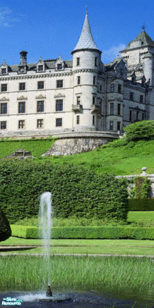Sims 2 — A Castle in Scotland Wall Mural - Panel 3 by TrailRunner782 — An unknown castle in Scotland stands along amongst