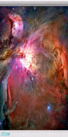 Sims 2 — Orion Nebula Living Room - Fantastic Orion Nebula Walls by VictoriaGrace — 