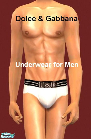 Sims 2 — Dolce and Gabbana - Underwear for Men by Oceanviews — DG fashion underwear for men. Three diferent kinds now for