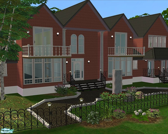 Sims 2 — V-61 by Veronn — Wide house.Big garden,pool,wide rooms.Good games. ;) 3x3 