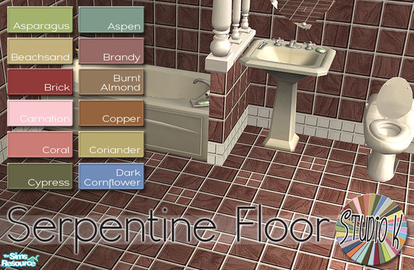 Sims 2 — Studio K Serpentine Floor_01 by StudioKhagerks — 
