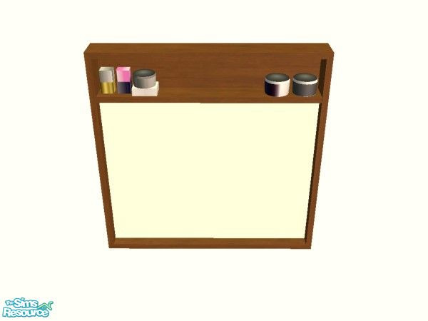 Sims 2 — Leyris Bathroom in Special Walnut - Mirror by simmaniac2005 — Made to match Studio K walls and floors. by Jo D