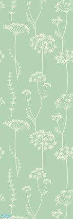 Sims 2 — Modern Softflowers Sage Wallpaper by jigsawtooth — Softflowers in sage green. This wallpaper matches my