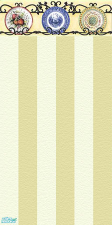 Sims 2 — Yellow Kitchen Wallpaper by mahtigwess — Bright, sunny and perfect for your Sims\' culinary creations!