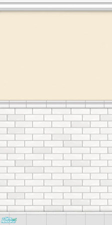 Sims 2 — Metro Subway Tile Walls - Creme by phoenix_phaerie — A chic and metropolitan subway tile wall.