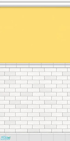 Sims 2 — Metro Subway Tile Walls - Citron by phoenix_phaerie — A chic and metropolitan subway tile wall.