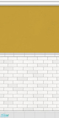 Sims 2 — Metro Subway Tile Walls - Harvest Gold by phoenix_phaerie — A chic and metropolitan subway tile wall.