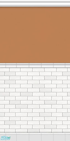Sims 2 — Metro Subway Tile Walls - Pumpkin by phoenix_phaerie — A chic and metropolitan subway tile wall.