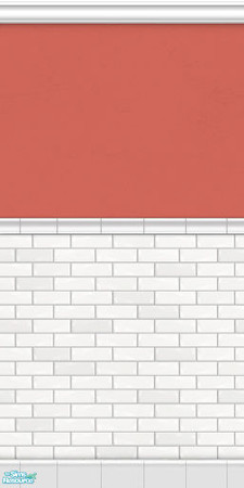 Sims 2 — Metro Subway Tile Walls - Coral by phoenix_phaerie — A chic and metropolitan subway tile wall.