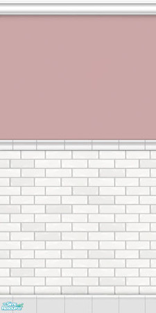 Sims 2 — Metro Subway Tile Walls - Dusty Rose by phoenix_phaerie — A chic and metropolitan subway tile wall.