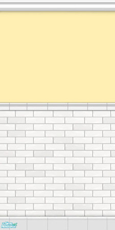 Sims 2 — Metro Subway Tile Walls - Lemon Souffle by phoenix_phaerie — A chic and metropolitan subway tile wall.