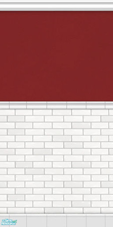 Sims 2 — Metro Subway Tile Walls - Claret by phoenix_phaerie — A chic and metropolitan subway tile wall.