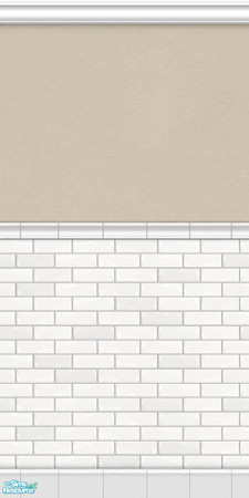 Sims 2 — Metro Subway Tile Walls - Sand by phoenix_phaerie — A chic and metropolitan subway tile wall.