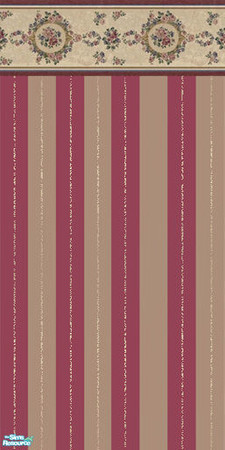 Sims 2 — Red Floral by mahtigwess — Red Floral wallpaper.