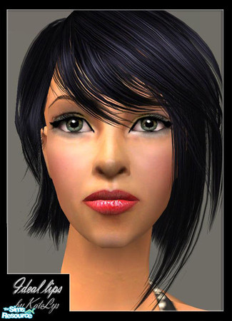 Sims 2 — Ideal Lips set by TSR Archive — A bright lipstick,comes in 5 shades.