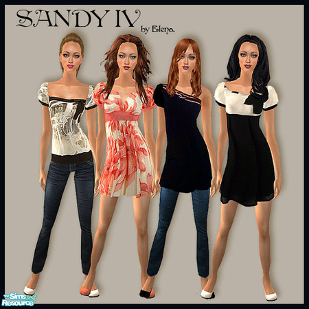 Sims 2 — Sandy IV by Elena. — Requires mesh by the lovely simal10. Enjoy!