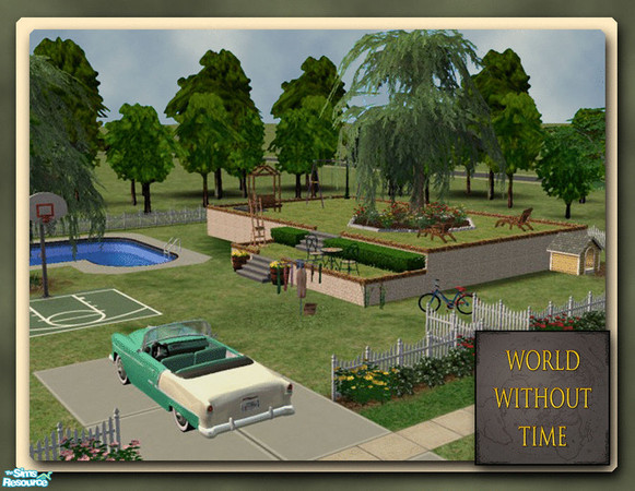 Sims 2 — Backyard Bomb Shelter - Unfurnished by Pinecat — <B>IT\'S THE 1950\'S & EVERYONE WANTS ONE</B> -