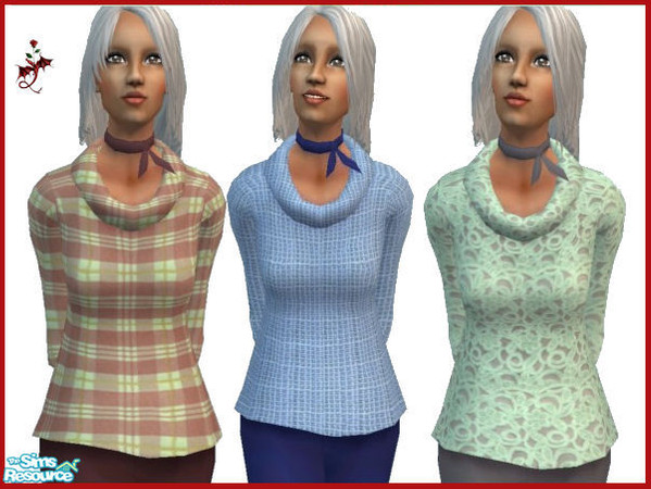 Sims 2 — ComfyTunic by cariadbach — A comfy yet smart tunic for your elder Sim. Three colours to choose from.Can also be