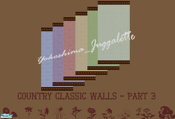 Sims 2 — Country Classy Wall Part 3 by Yokoshima_Juggalette — Most people think of country homes to be cozy and always