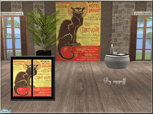 Sims 2 — Nostalgia Wallpapers for Cafe *03_04* by ayyuff — Included:2 wallpapers.Cost:2