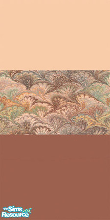 Sims 2 — Color Burst by Crissie0721 — Very neutral base colors, with a very colorful thick midway border 