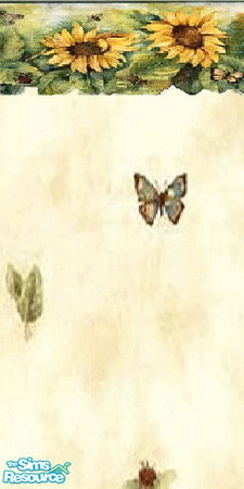 Sims 2 — Sunflower Summer by EarthGoddess54 — First Sunflower Summer wallpaper, look for the matching floors! Enjoy! 