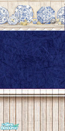 Sims 2 — K8SWillowBlueChinaWLL17 by Kate139 — This is a request to redo the Rose China Set in Blue. Thank-you