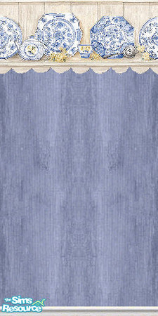 Sims 2 — K8SWillowBlueChinaWLL08 by Kate139 — This is a request to redo the Rose China Set in Blue. Thank-you