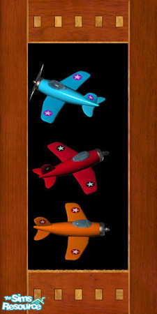 Sims 2 — Plane1 by xrl_derek5 — It's a collection of planes on walls and floors..