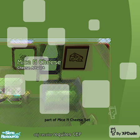 Sims 2 — Mice N Cheese Cheese Artwork by XPDude — A cheesy artwork, but it looks really professional ;).