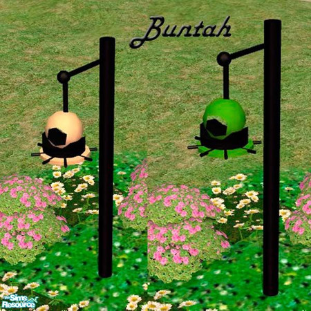 Sims 2 — Black bird feeder STAND by buntah — This is the black version of the bird feeder STAND. It requires the
