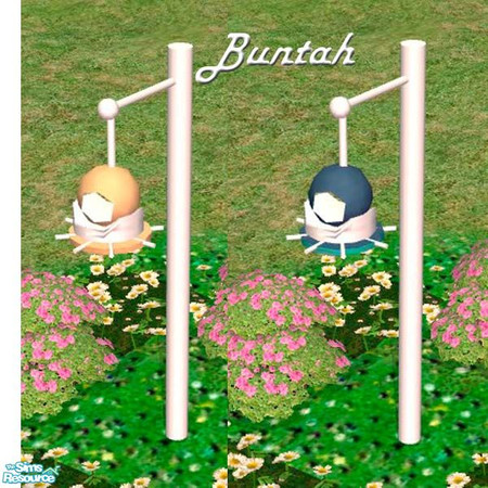 Sims 2 — White bird feeder STAND by buntah — This is the white version of the bird feeder STAND. It requires the