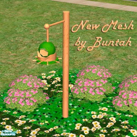 Sims 2 — Bird Feeder MESH FILE by buntah — This is the base mesh file for my bird feeder set. You must have this one in