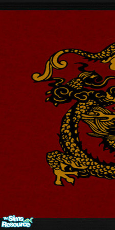 Sims 2 — Golden Dragon wall left by sww — wall made by me and gfm, hope you like it