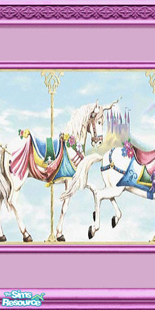 Sims 2 — Carousel Part  1 by Lorah — Part of the Carousel Set. What a princess would love, a lot of pink and