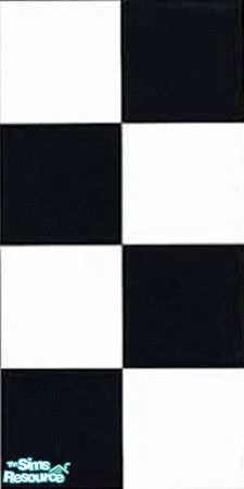 Sims 2 — Black & White Checkers by EarthGoddess54 — Black & white checkers to match the Checkered Chefs. Enjoy!