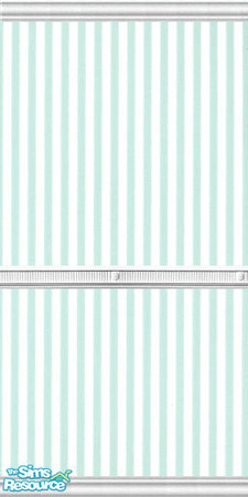 Sims 2 — LMR Mint Stripe by woodsprite — A lovely mint green and white stripe, perfect for a baby's room. Small roses
