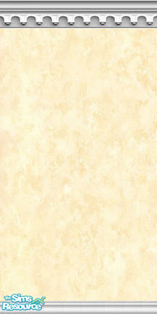 Sims 2 — Lemon Mist LMR by woodsprite — A yellow tone-on-tone design with white dentil crown moulding. Perfect for any