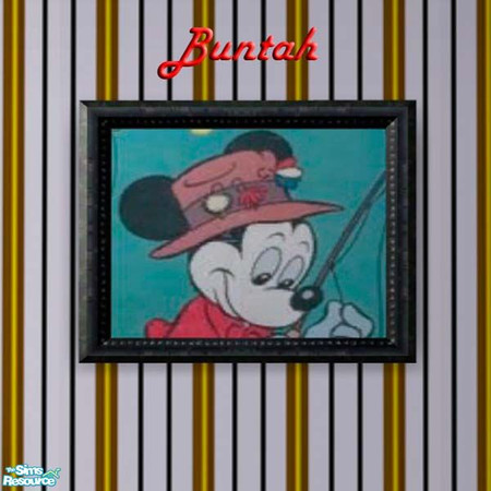 Sims 2 — Mickey Mouse Portrait by buntah — Portrait of Mickey Mouse