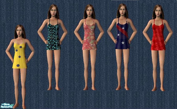 Sims 2 — Skirted adult bathing suits by ead425 — not every one feels comfortable in a bikini or one piece, us old