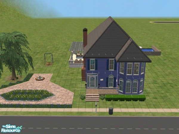 Sims 2 — Blue Delight by pganzer — This is a two story hugh house, perfect to a single sim or couple with a knowledge