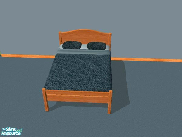 Sims 2 — Blue Knot Bedding by SteelLlama — A dark blue bedding set.