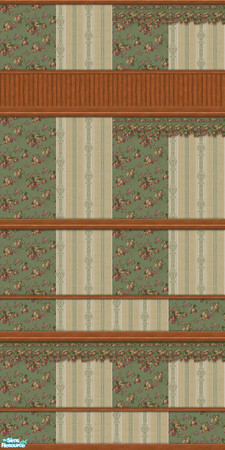 Sims 2 — Southern Charm Collection Sage Beckley w by Quiltreker — This series contains 16 walls. It consists of a fruit