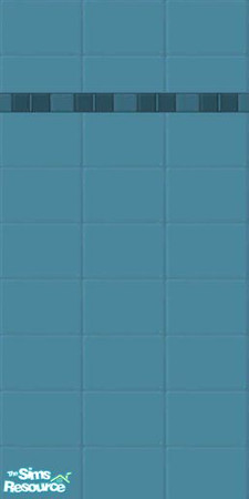 Sims 2 — Teal Wall Tile by dddrake — Teal Wall Tile