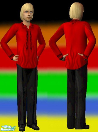 Sims 2 — Red Waylon 2 by Dgandy — Male Adult and Young Adult Sizes. Remember Waylon from The Sims 1? This is my version