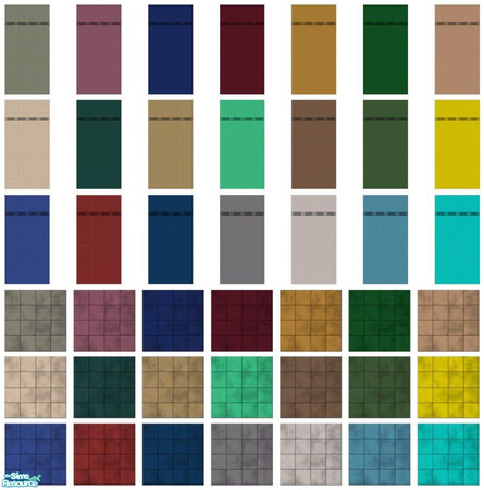 Sims 2 — 21 Floor & 21 Wall Tiles - Expansion by dddrake — 21 tiled floors & 21 walls to match my bathroom
