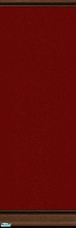 Sims 2 — Stucco Wall - Russet by sailfindragon — Russet Stucco Wall with Dark Wood Kick and Crown.