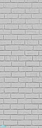 Sims 2 — Brick Wall - Light Grey by sailfindragon — Light Grey Brick Wall.