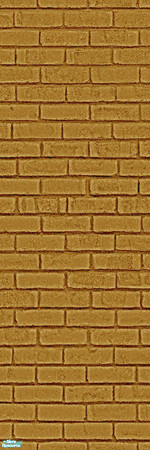Sims 2 — Brick Wall - Mustard by sailfindragon — Mustard Brick Wall.