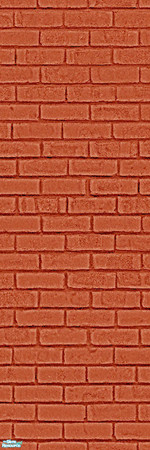 Sims 2 — Brick Wall - Red by sailfindragon — Red Brick Wall.